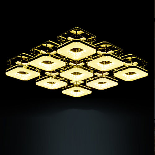 5Cgo 22277503687      燈具客廳 燈現代簡約 LED吸頂燈 亞克力臥室餐廳燈飾 長方形吊燈-6頭（220V） SHM89700