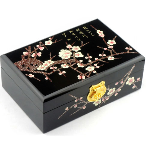 5Cgo 40044482274 平遙漆器首飾盒 推光漆器複古梳妝化妝盒 木質田園複古收納盒飾品盒 MIK08000