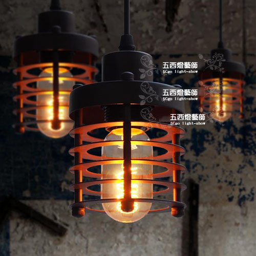 5Cgo 21307499625 Loft 工業風 頹廢單頭吊燈  可配愛迪生  SHM99000