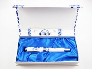 5Cgo 青花瓷 陶瓷筆 (鋼筆 / 簽字筆) 真陶瓷燒製 附禮盒+提袋 【MIK520000】