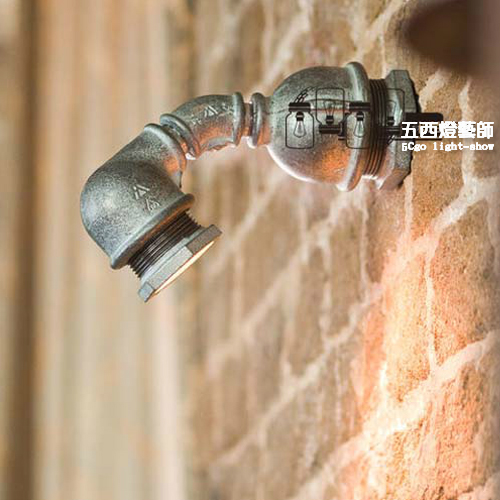 5Cgo 35271641406  LED射燈水管燈 loft工業倉庫復古燈 創意燈 酒吧餐廳咖啡休閑店燈 SHM52100
