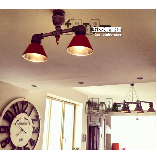 5Cgo 26885952261 loft燈復古工業燈水管燈個性燈服裝店咖啡館酒吧吊燈懷舊創意吊燈 SHM06200
