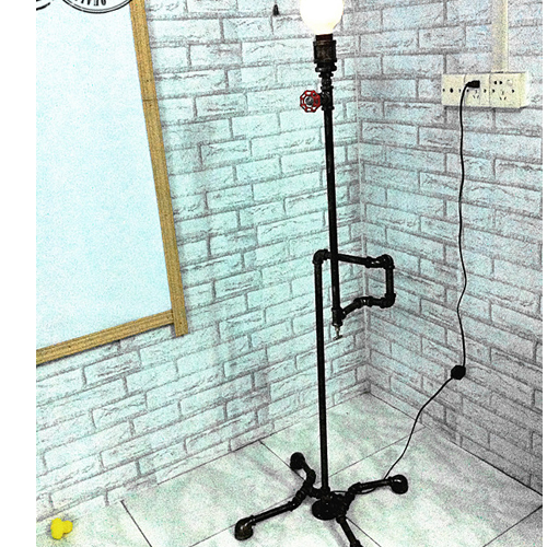 5Cgo 37269415629  複古工業 個性創意DIY水管台燈 咖啡館燈 新奇酒吧懷舊機器人燈 落地燈 SHM56200