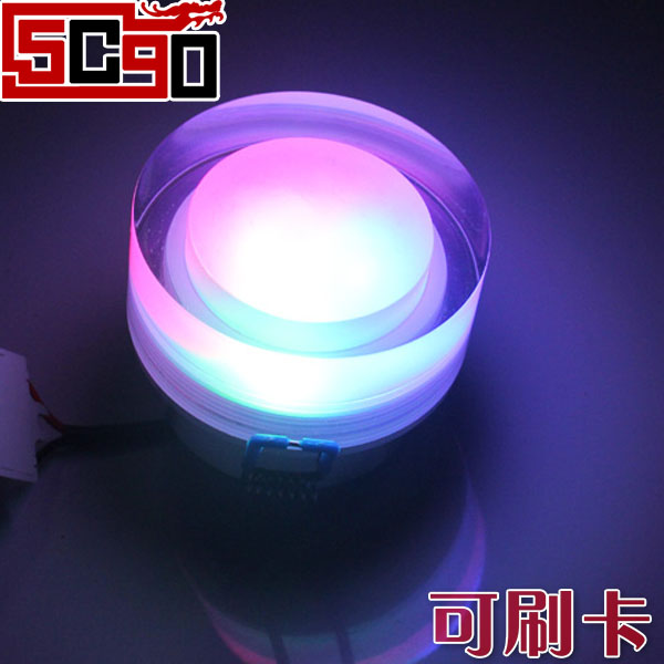 5Cgo 珈發 LED 天花板投射燈 水晶天花燈 走道玄關 PUB 夜店 節能省電 3W 背景燈  P96000