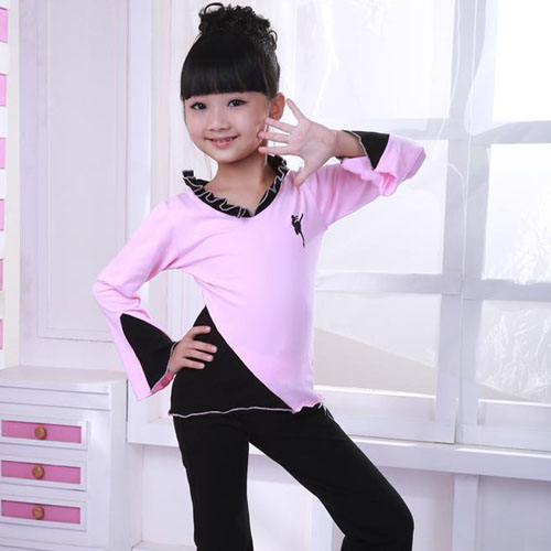 5Cgo 18806318901 兒童舞蹈服裝女童拉丁舞服裝練功服中國舞跳舞衣服 ZXJ49000