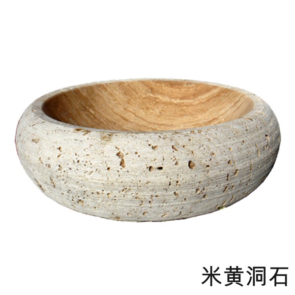 5Cgo 13398644047 檯上盆洗手間飯店居家酒店水槽洗手臺44CM 圓型石頭盆 WOD99210