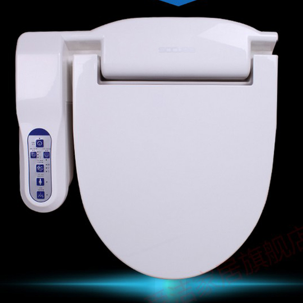 5Cgo 21450216268 電動智能馬桶蓋潔身器智能坐便蓋板沖洗器 省電帶烘乾 智慧免治馬桶座 暖風（插220V電）  CHX99900