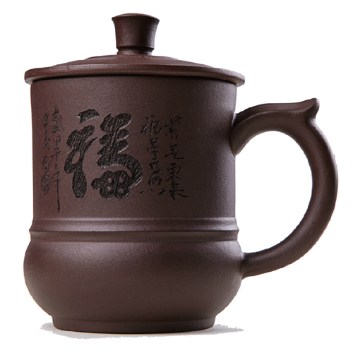 5Cgo 38064048249 紫砂杯紫泥手工大福杯紫砂茶杯蓋杯子  ZYH64000