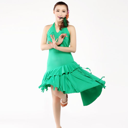 5Cgo 16246867655 廣場舞服裝連衣裙流蘇拉丁舞裙子肚皮舞服演出服   ZXJ80100