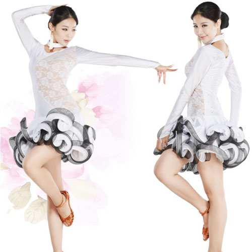 5Cgo  20136754514 拉丁舞服裝表演服演出服廣場舞服裝套裝肚皮舞服 ZXJ34200