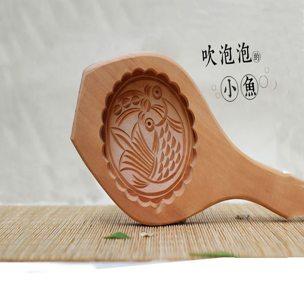 5Cgo 18567434286  精品 麵食饅頭磕子 綠豆南瓜糕點果模 月餅 木制模具印子板  CJS63000