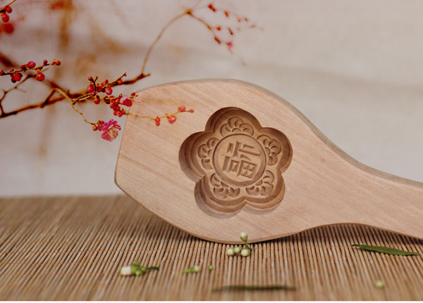 5Cgo 18533587746 精致 冰皮月餅饅頭南瓜麵食糕點烘焙梨木制模具|梅花福 CJS64000