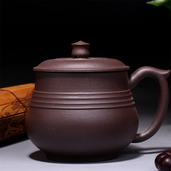 5Cgo 37449029792 紫砂杯 宜興紫砂茶杯紫泥 大肚杯 圓形紫砂茶杯 茶具 CJS08100