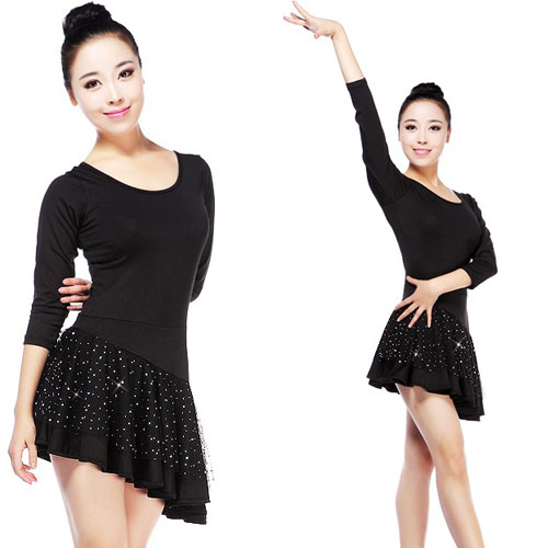 5Cgo 18026391910  廣場舞服裝拉丁舞連衣裙交誼舞裙女新款拉丁舞服裝演出服 ZXJ08000