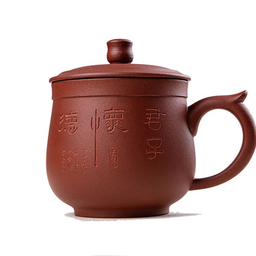 5Cgo 37380965187 紫砂杯宜興正品原礦君子懷德杯紫砂茶杯蓋杯子 杯具帶蓋  CJS00200