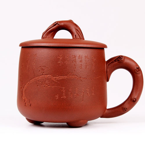 5Cgo  37364911616 紫砂杯暗香杯辦公室泡茶杯紫砂茶杯蓋杯子送禮 CJS08100