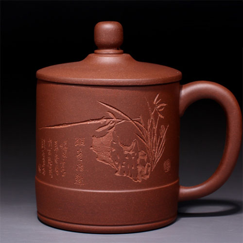 5Cgo 37389975949 紫砂杯玉蘭杯紫砂茶杯蓋杯子喝茶杯子帶蓋杯泡茶杯  CJS00200