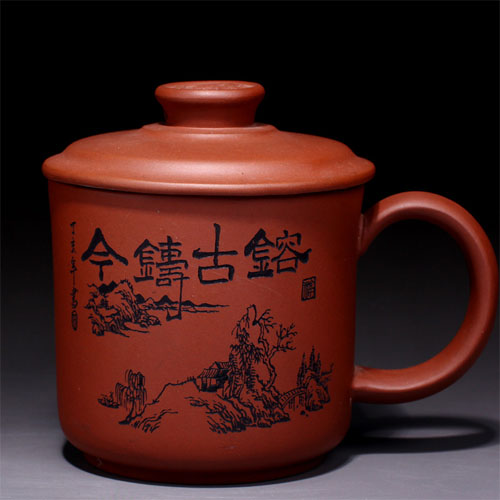 5Cgo 37429888185 紫砂杯馬克杯紫砂茶杯紅泥鑄今杯辦公室喝茶杯泡茶杯帶蓋  CJS94000