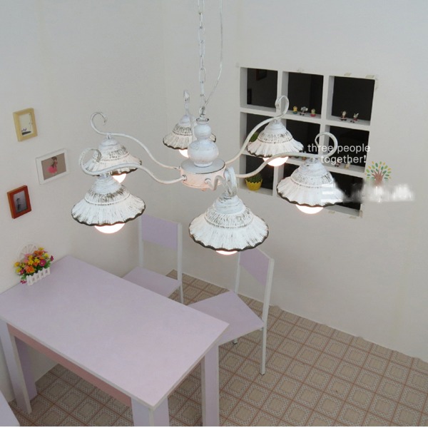 5Cgo 19245083042  簡約歐式燈具田園餐廳吊燈別墅客廳臥室燈美式鄉村吊燈-6頭 AGL99300